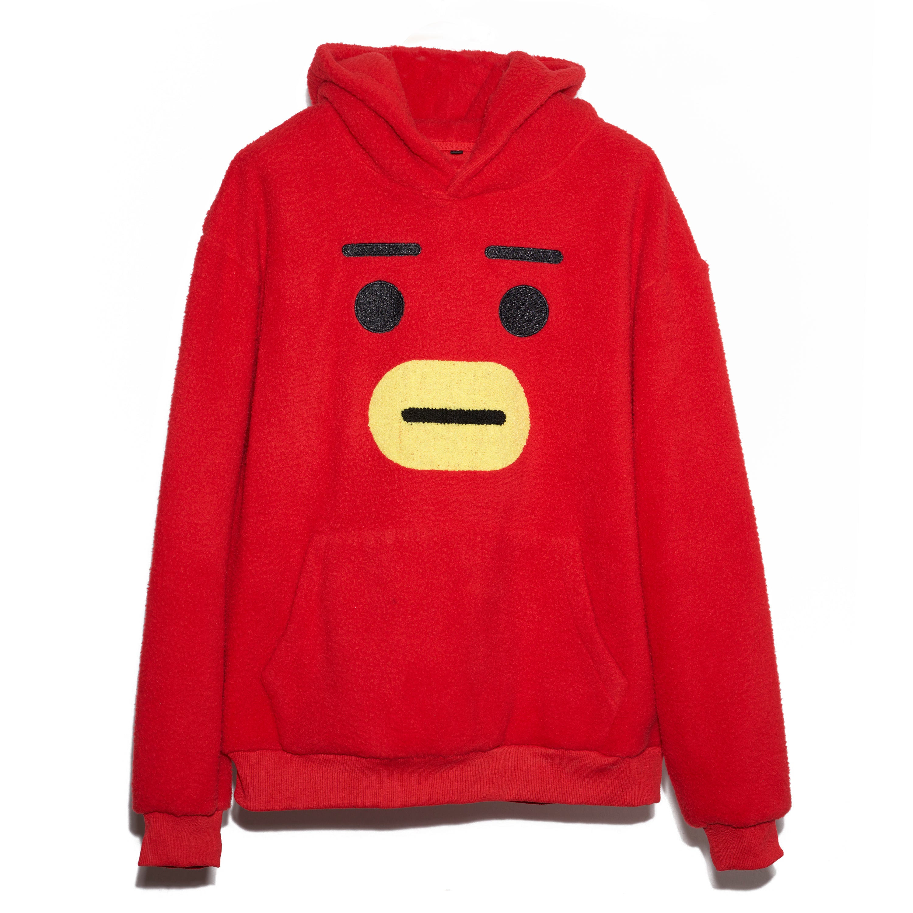 Tata Red Sherpa Hoodie RoyalTees