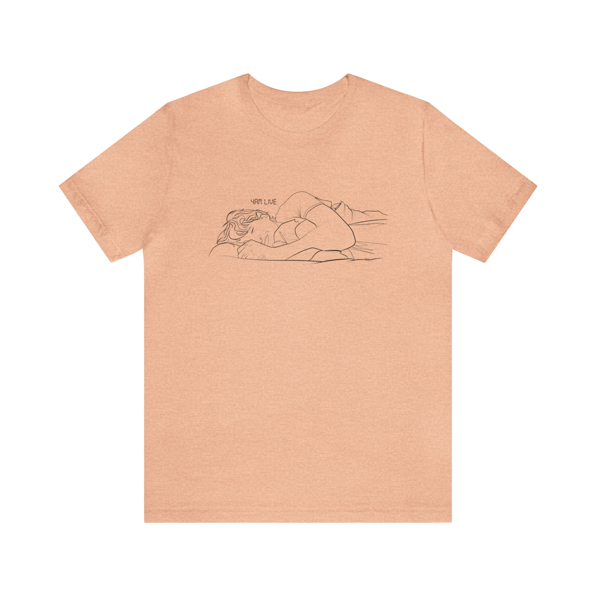 Jungkook T-Shirt, JK Live, Jungkook on Live, BTS Jungkook sleeping, Black Print Comfy Tee Shirt