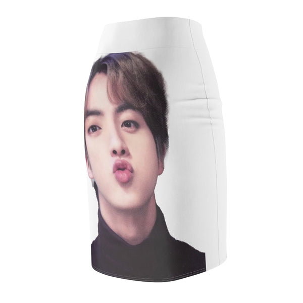 Women's Pencil Skirt - BTS Jin Worldwide Handsome Graphic Print for ARMY