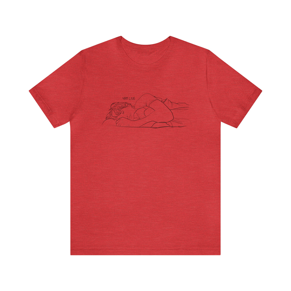 Jungkook T-Shirt, JK Live, Jungkook on Live, BTS Jungkook sleeping, Black Print Comfy Tee Shirt