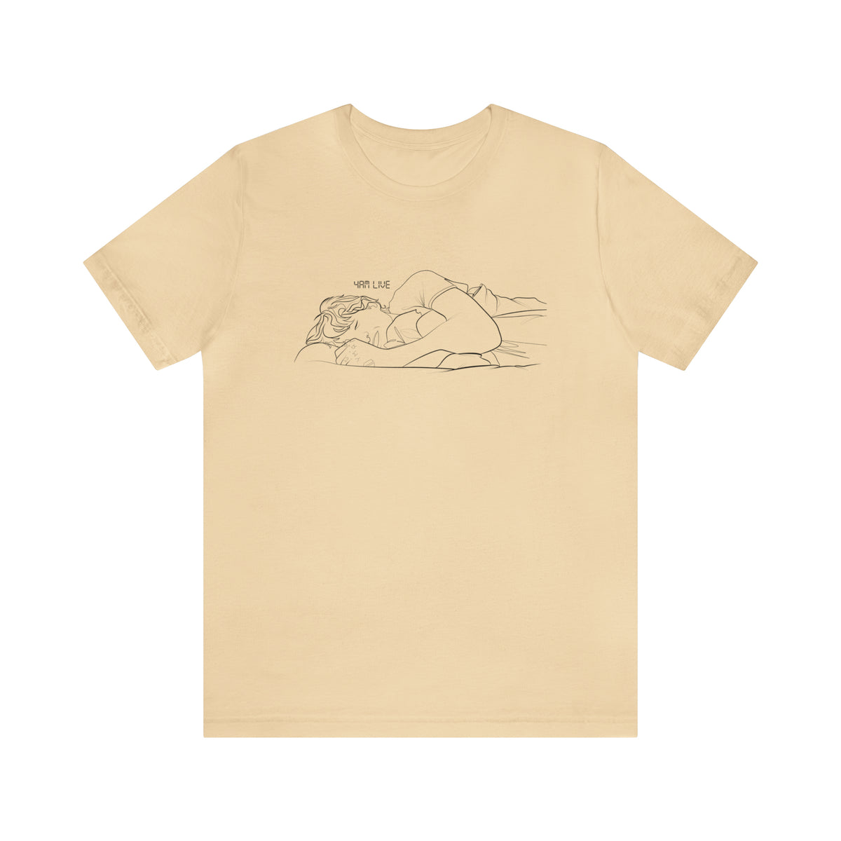 Jungkook T-Shirt, JK Live, Jungkook on Live, BTS Jungkook sleeping, Black Print Comfy Tee Shirt