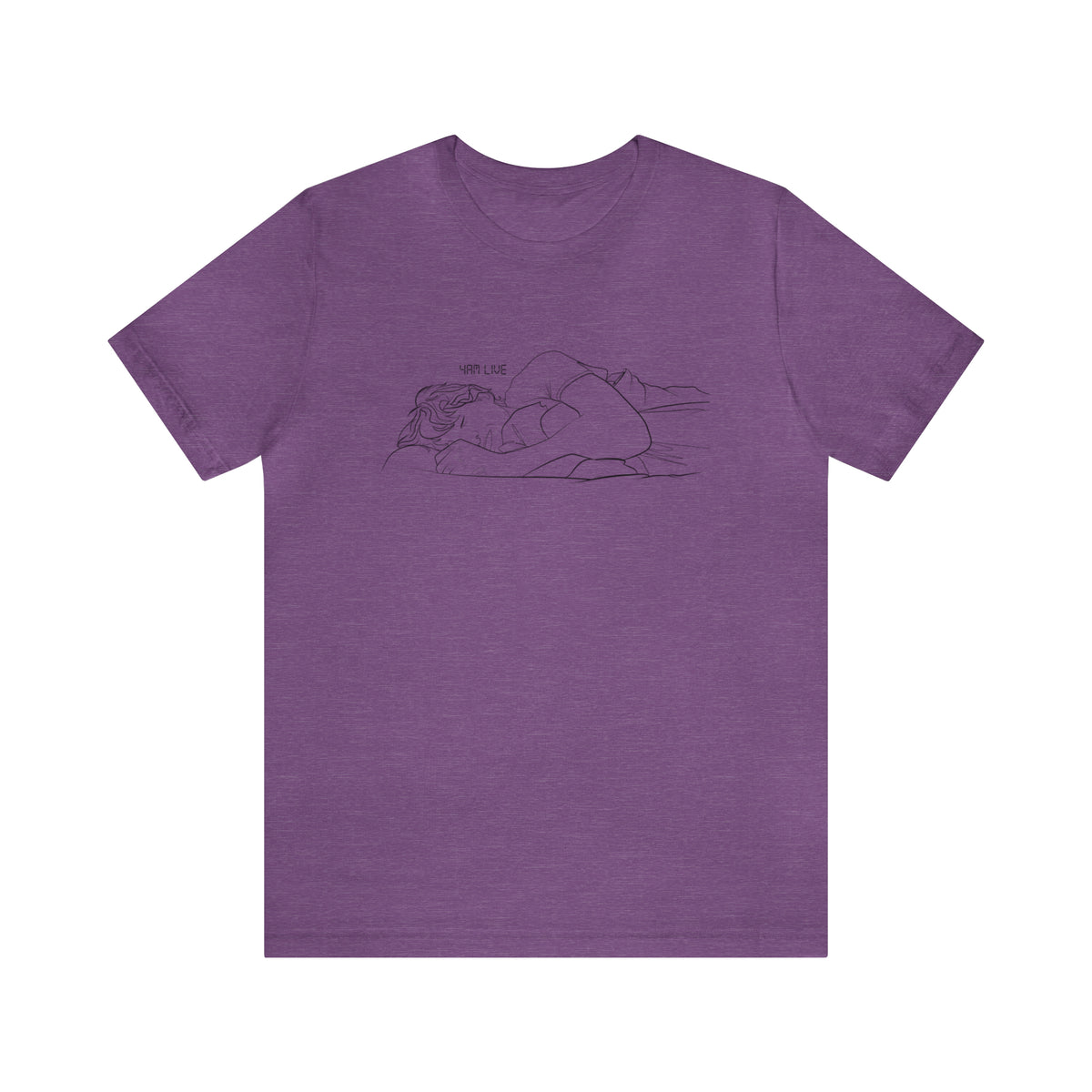 Jungkook T-Shirt, JK Live, Jungkook on Live, BTS Jungkook sleeping, Black Print Comfy Tee Shirt