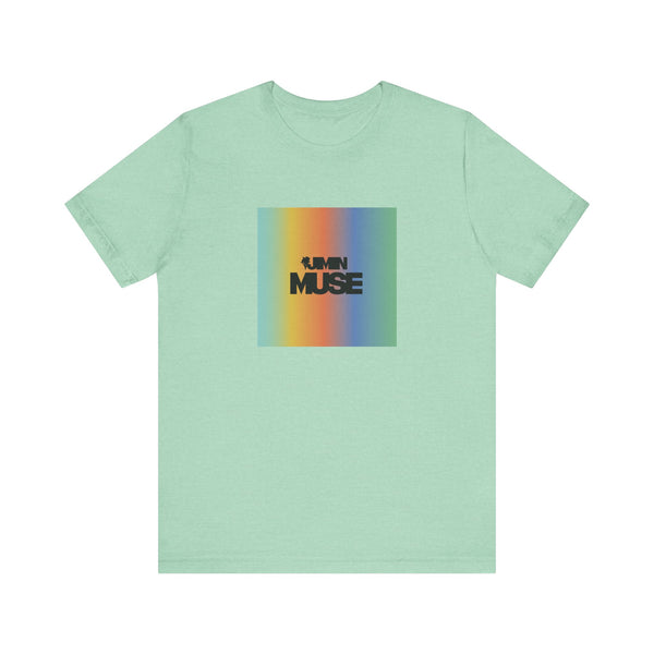 Jimin Muse Album Inspired Graphic Rainbow T-Shirt