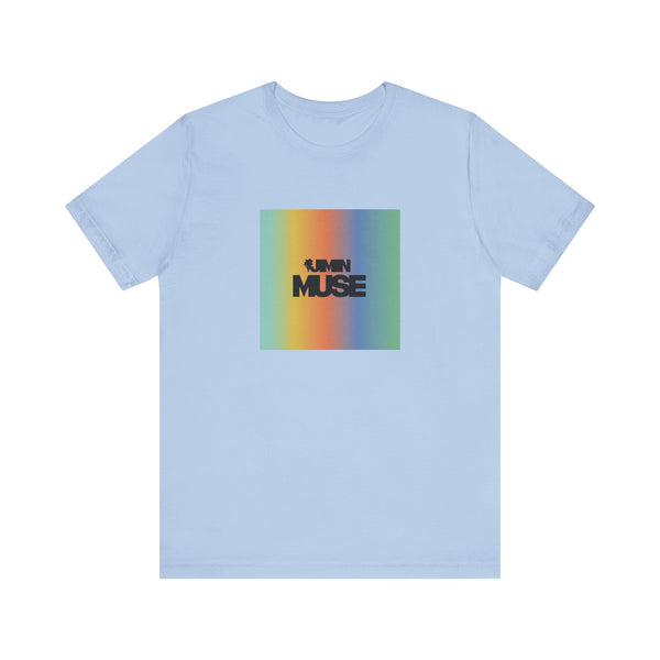 Jimin Muse Album Inspired Graphic Rainbow T-Shirt