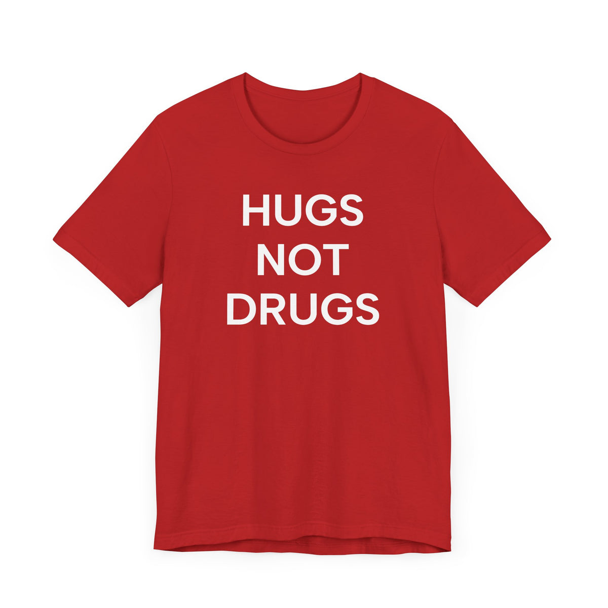 Hugs NOT Drugs Print T-Shirt