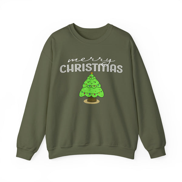 Kawaii Christmas Tree | Holiday Sweatshirt