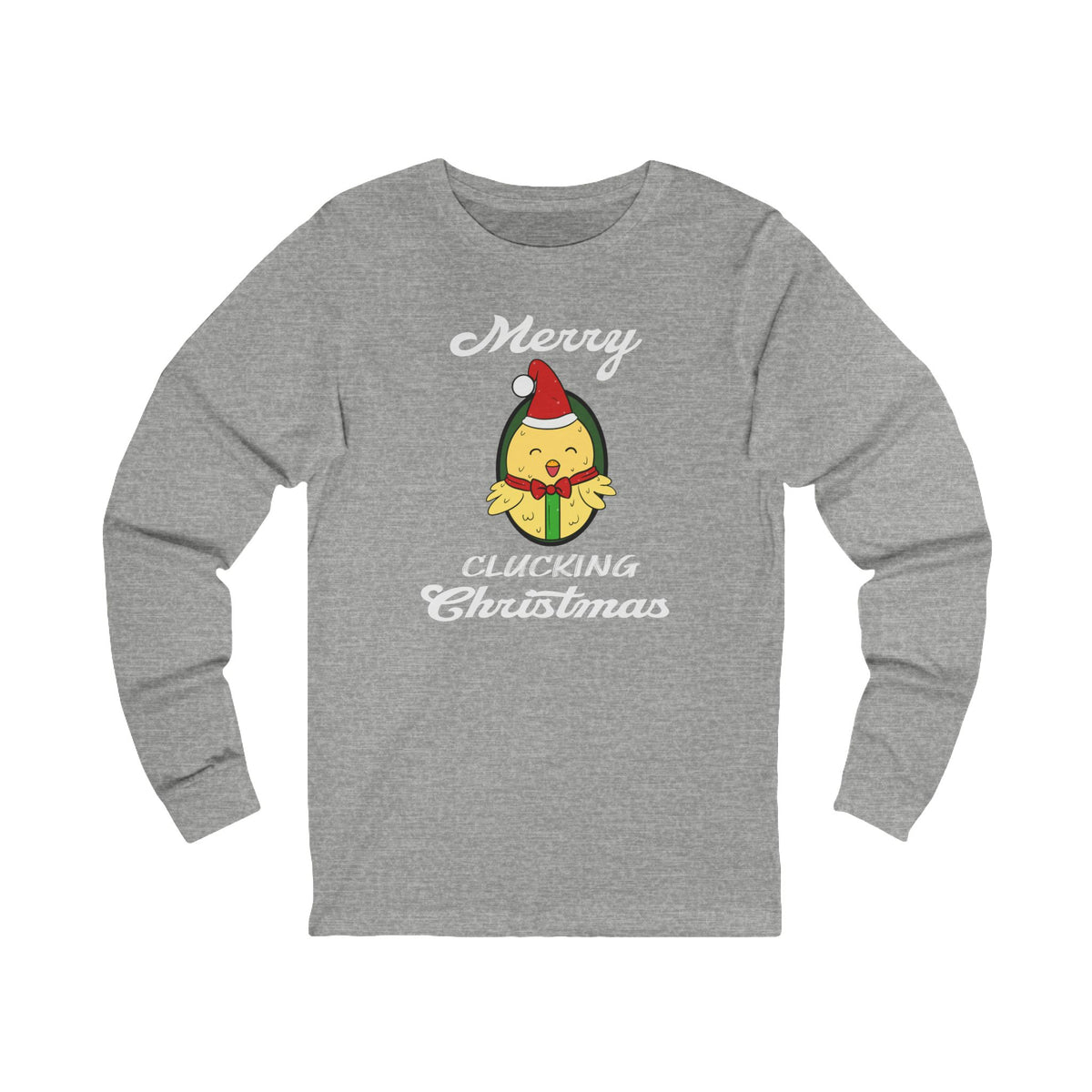 Merry Clucking Christmas Long Sleeve Tee — Chicken T-Shirt