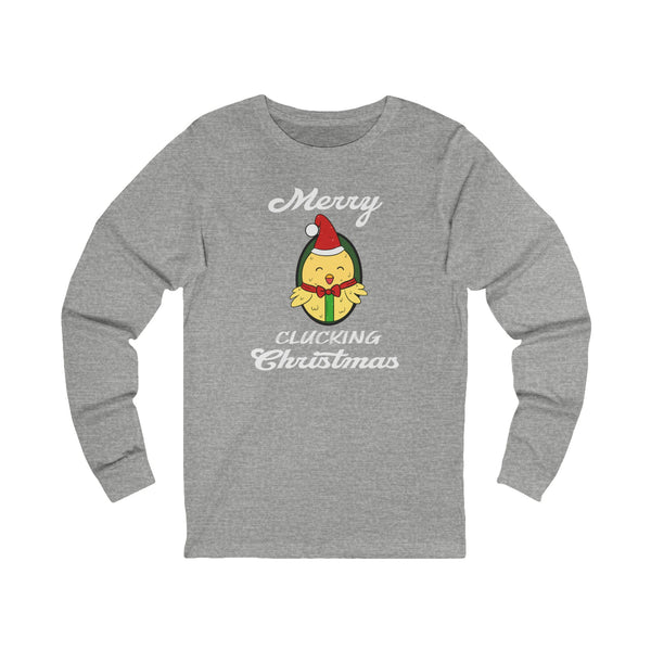 Merry Clucking Christmas Long Sleeve Tee — Chicken T-Shirt