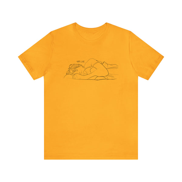 Jungkook T-Shirt, JK Live, Jungkook on Live, BTS Jungkook sleeping, Black Print Comfy Tee Shirt