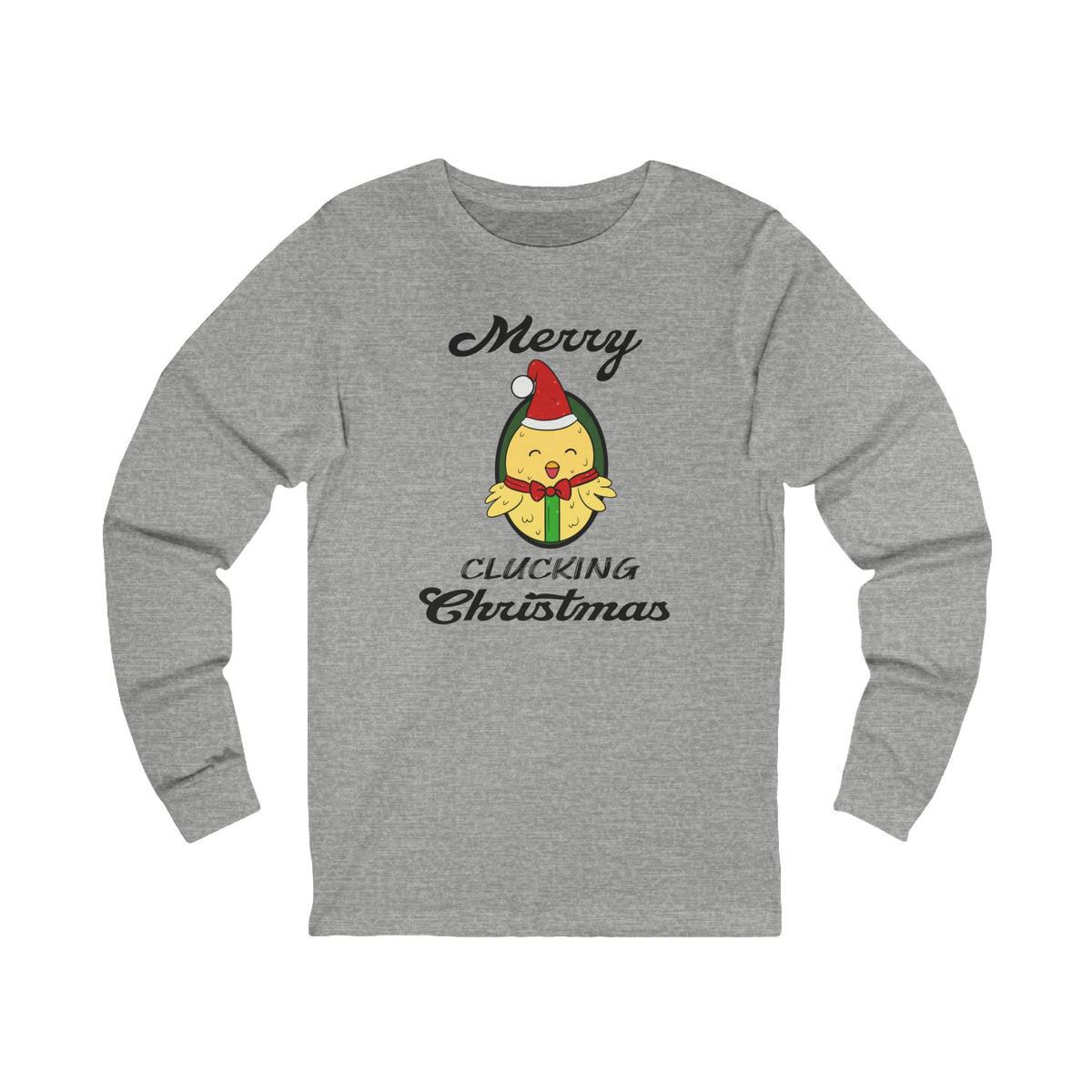 Christmas Clucking Unisex Long Sleeve Tee | Chicken T-Shirt
