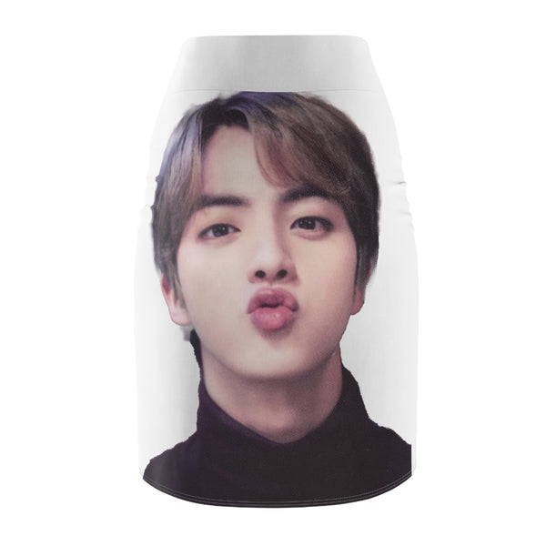 Women's Pencil Skirt - BTS Jin Worldwide Handsome Graphic Print for ARMY