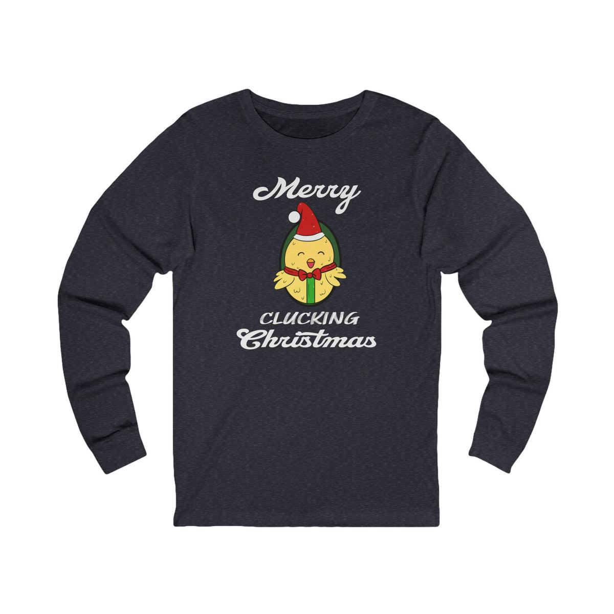 Merry Clucking Christmas Long Sleeve Tee — Chicken T-Shirt