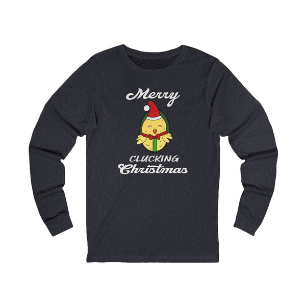 Merry Clucking Christmas Long Sleeve Tee — Chicken T-Shirt