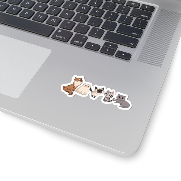 Cute Cat Stickers - Adorable Pet Decor for Animal Lovers, Laptop Decals, Gift for Cat Owners, Fun Stickers for Kids, Cat-Themed Party Favors