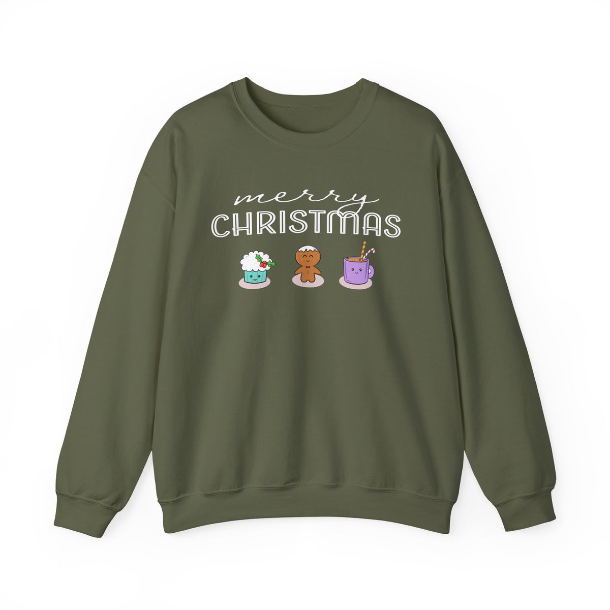 Kawaii Merry Christmas | Holiday Sweatshirt