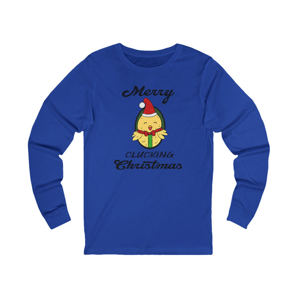 Christmas Clucking Unisex Long Sleeve Tee | Chicken T-Shirt